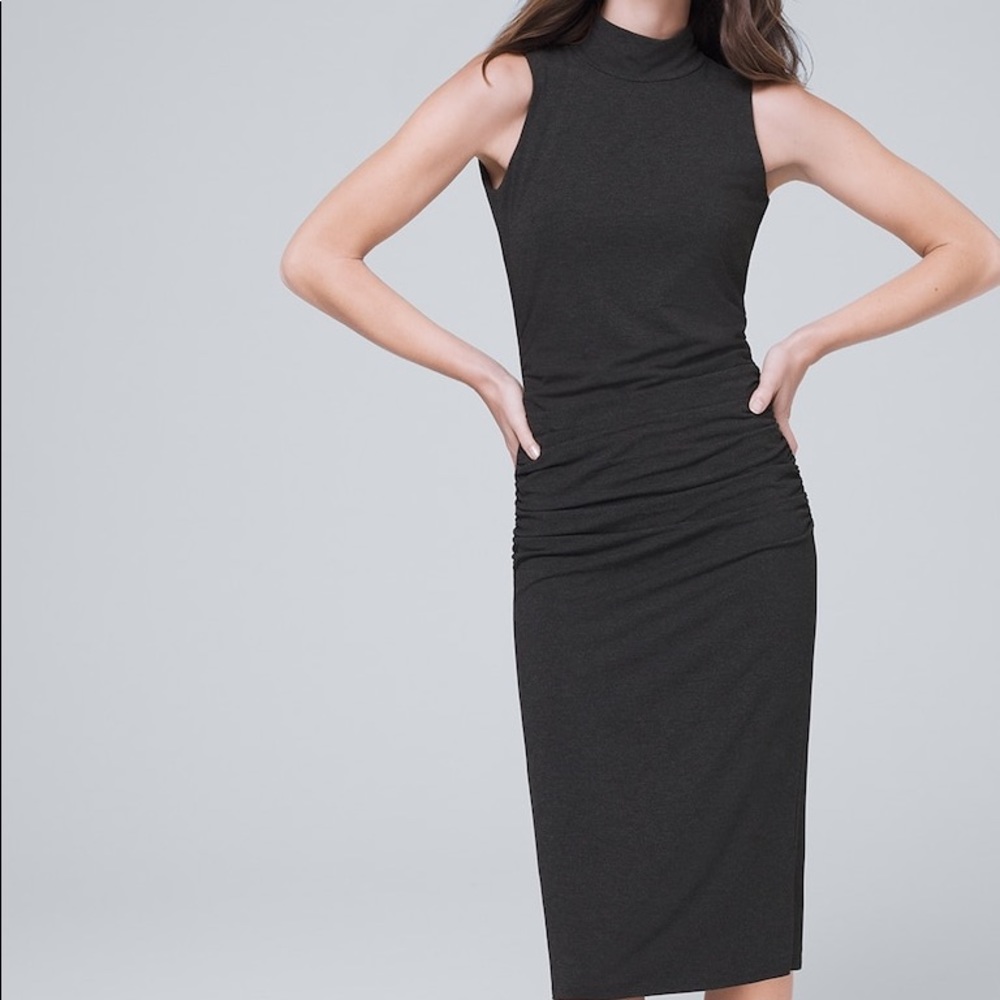 NWT WHBM Ruched Jersey Sheath Dress